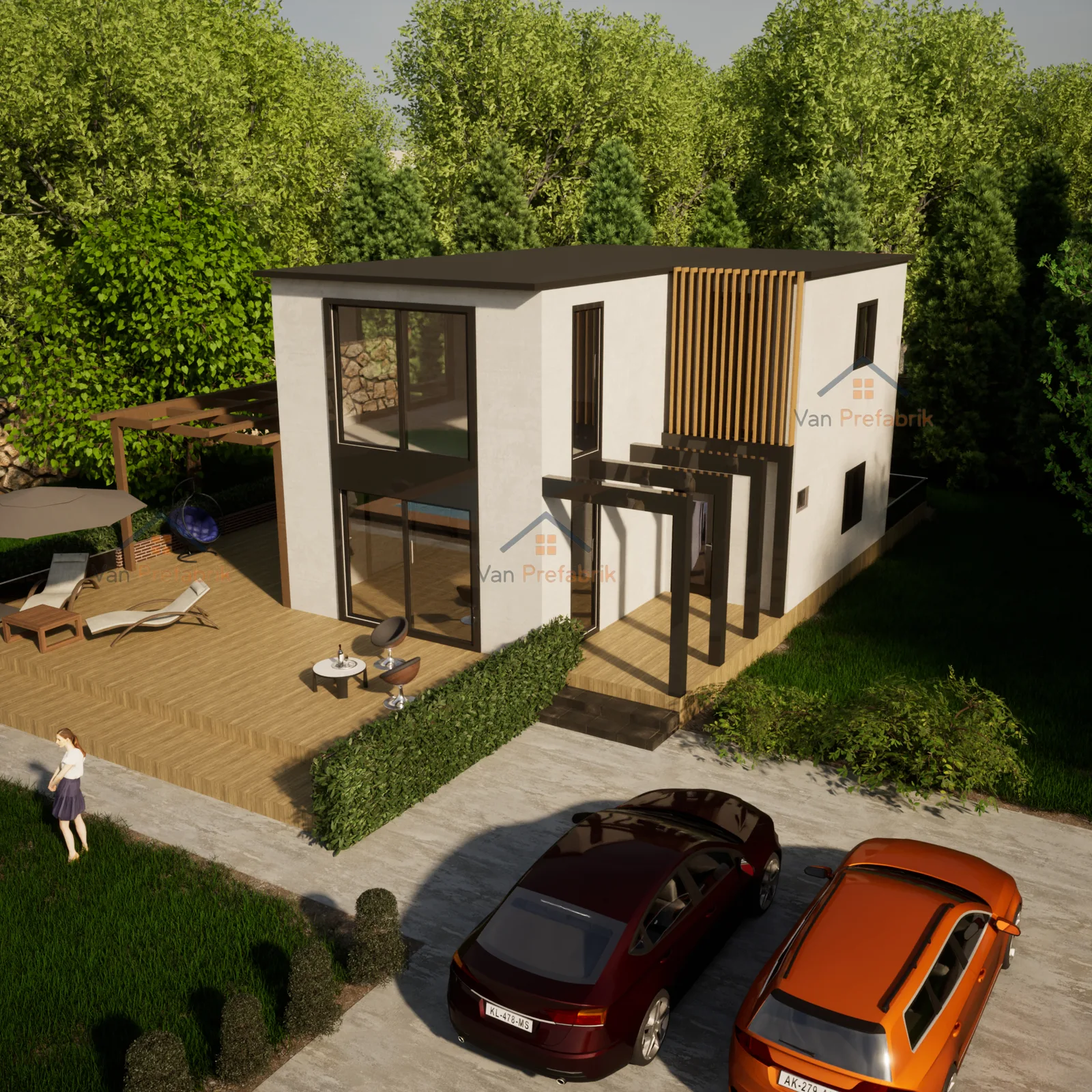 143m2 Hafif Çelik Dubleks Ev