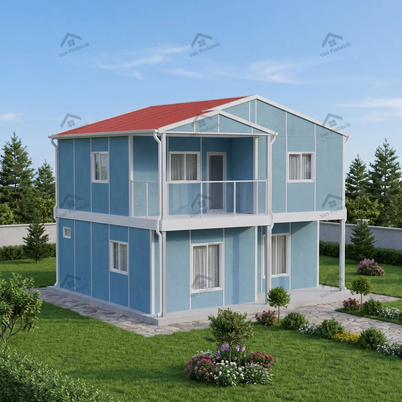 105 m² Dubleks Prefabrik
