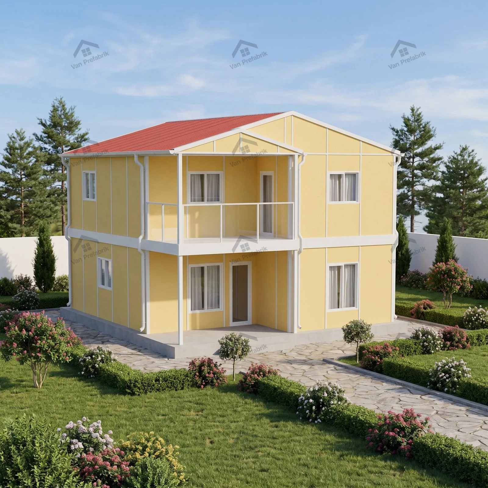 131 m² Dubleks Prefabrik