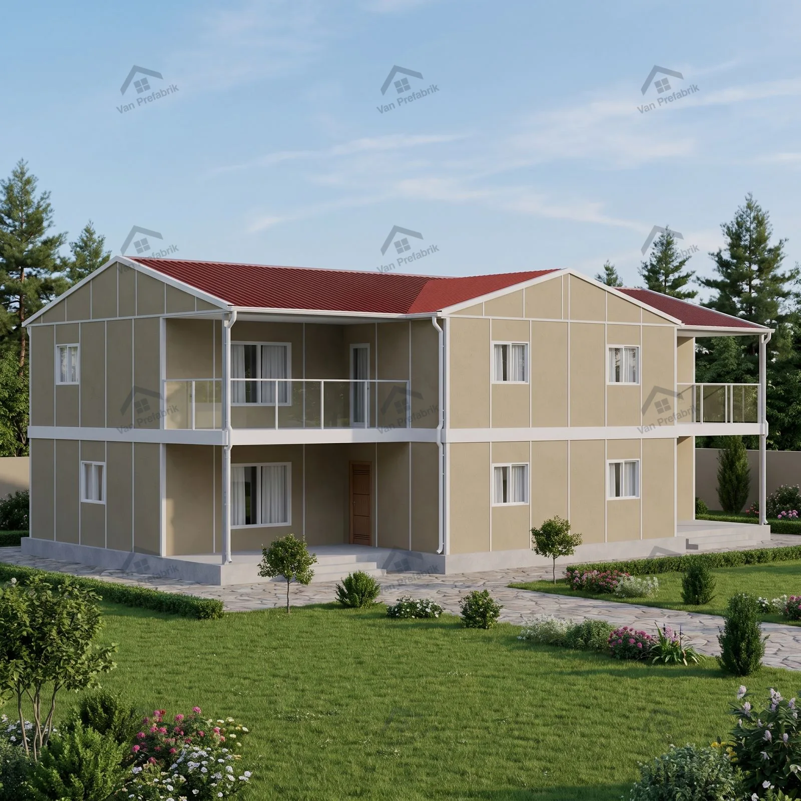 335 m² Dubleks Prefabrik
