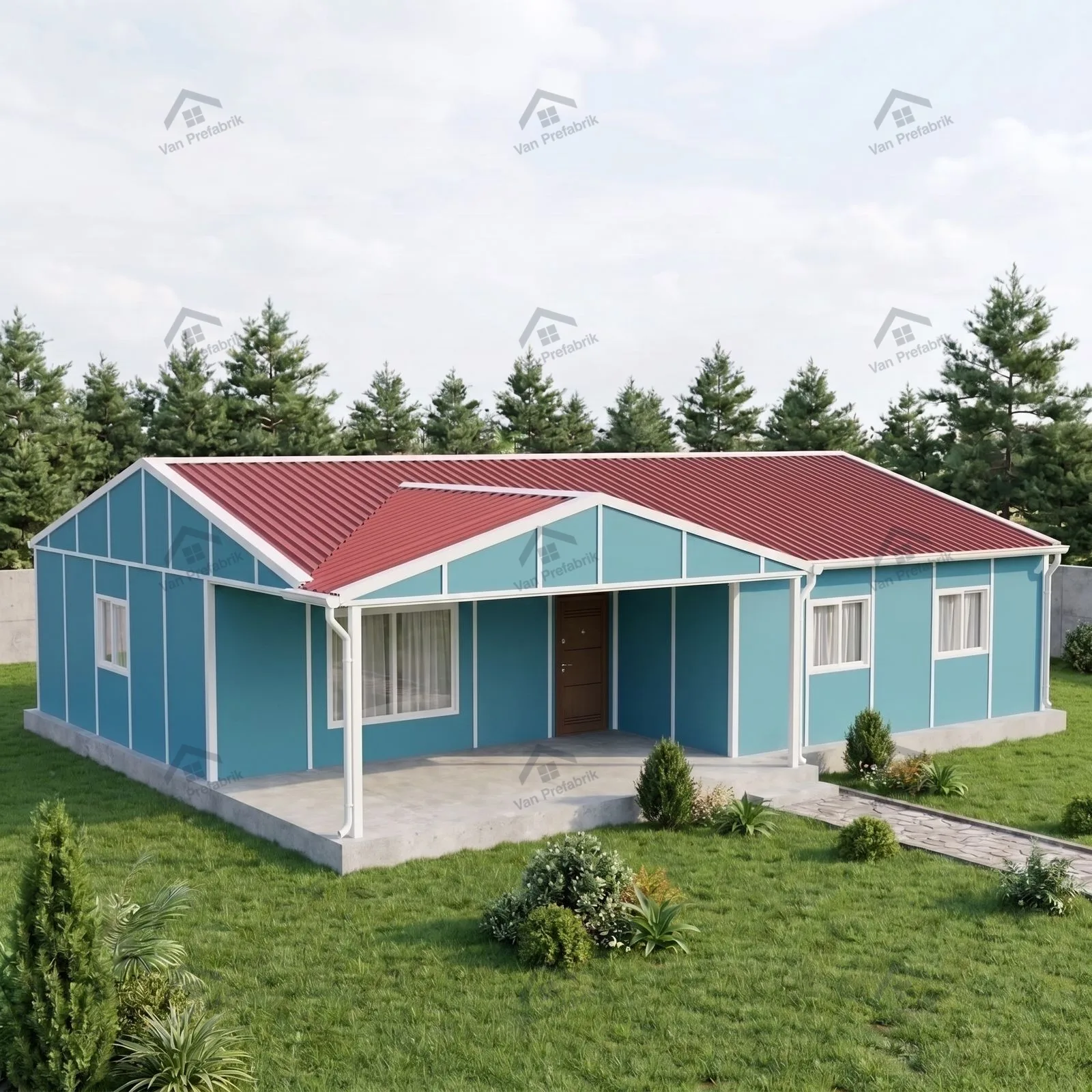 122 m² Tek Katlı Prefabrik