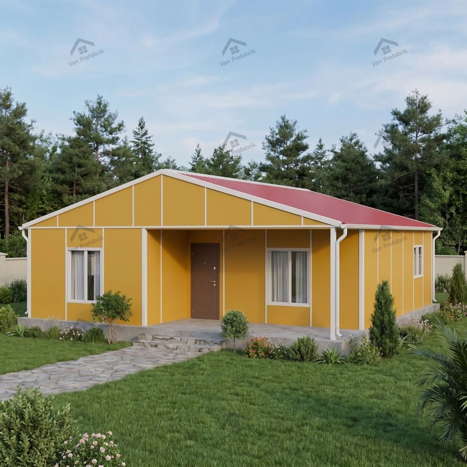 86 m² Tek Katlı Prefabrik