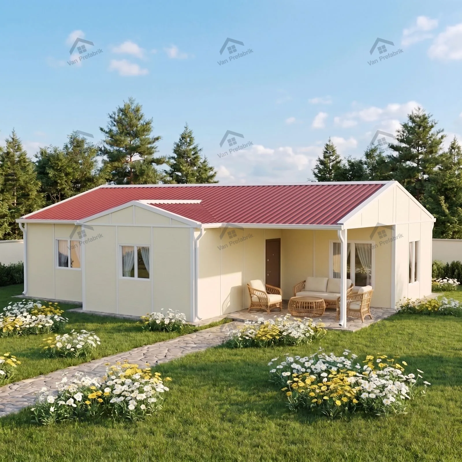 94 m² Tek Katlı Prefabrik