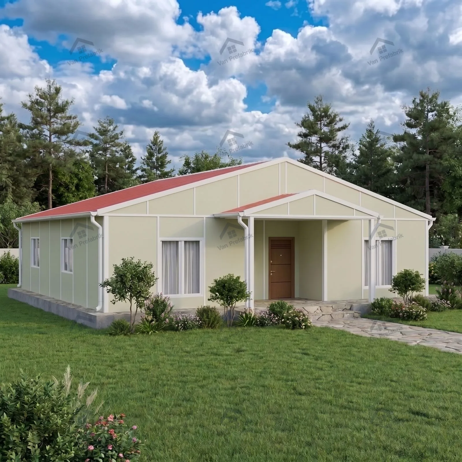 96 m² Tek Katlı Prefabrik